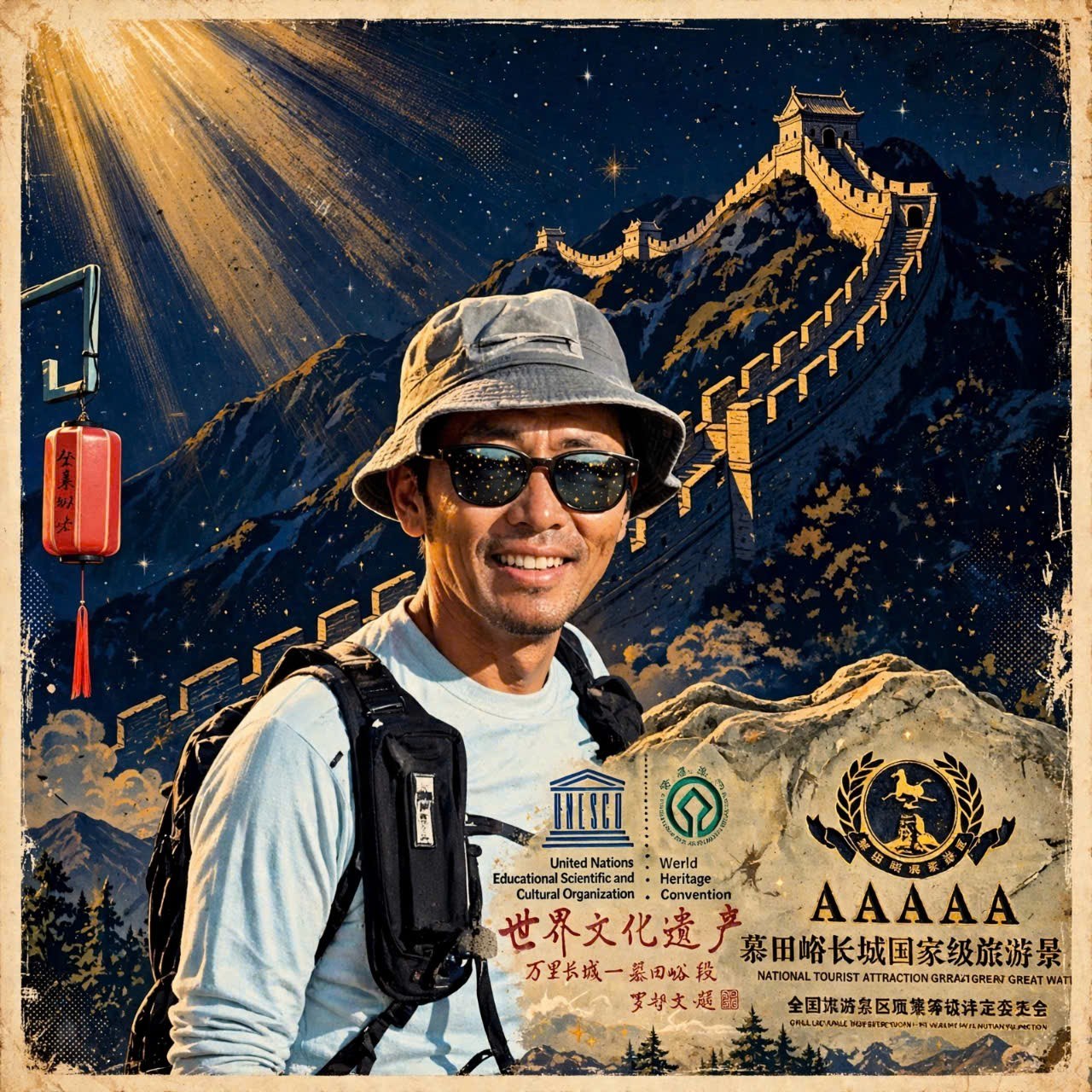 W. Alex Choi at the Great Wall of China