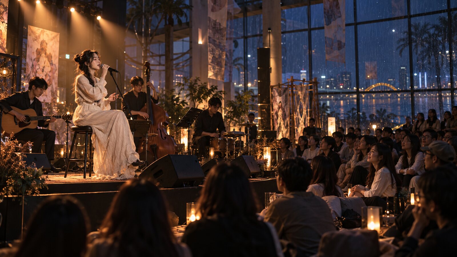 Indoor K-Ballad room — AI concept visual