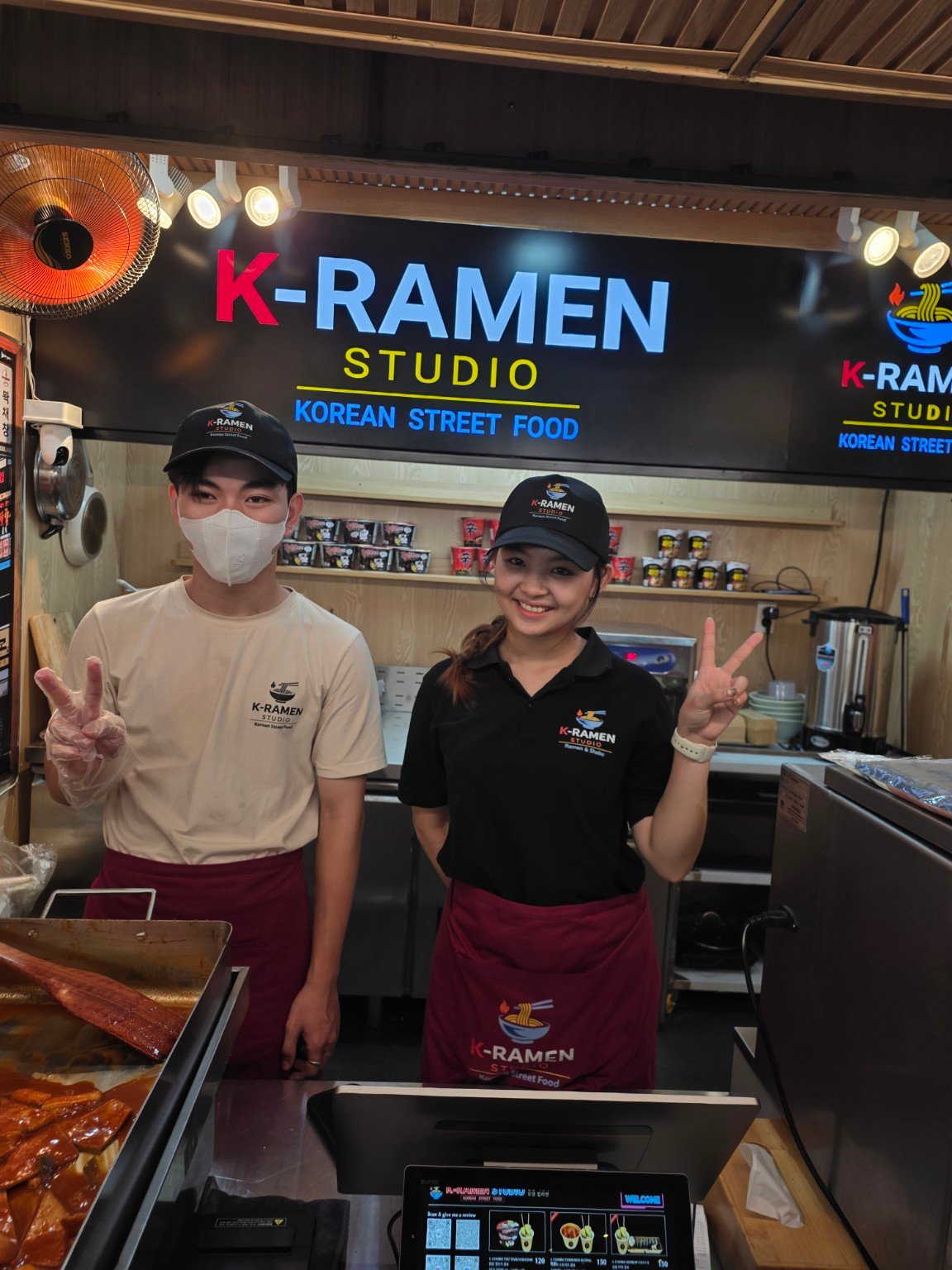 K-Ramen Studio team at the Son Tra counter